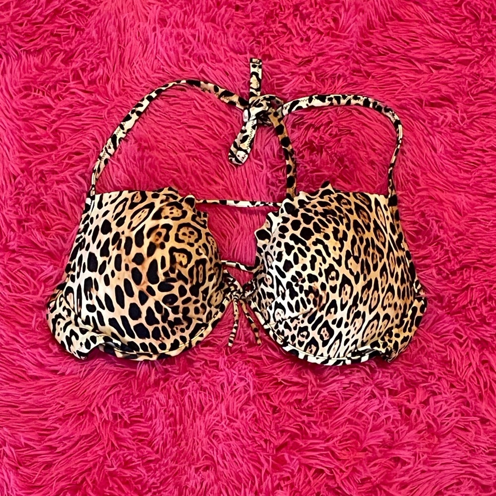 SOLD Victoria secret leopard bikini top